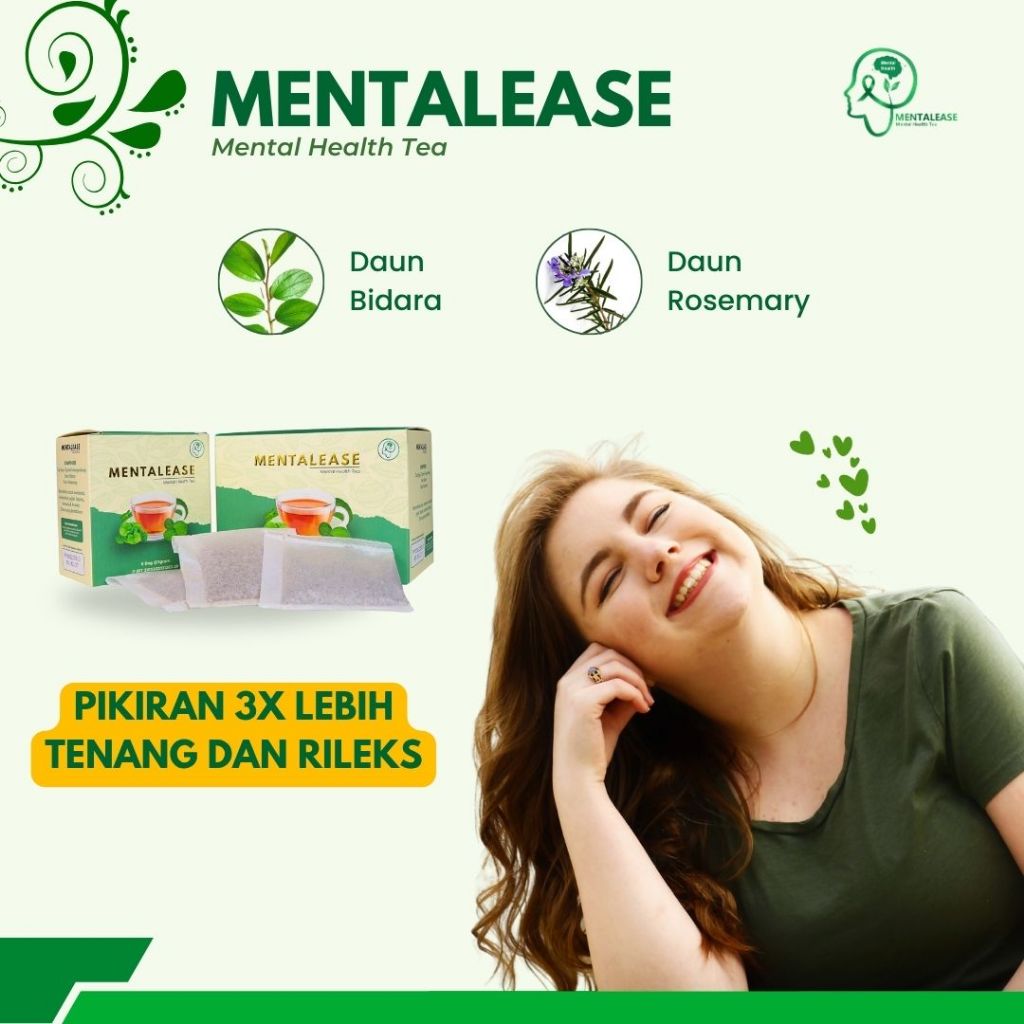 

Teh Herbal Anti Stress Paling Ampuh - Mentalease - Teh Herbal Isi 6 Bag