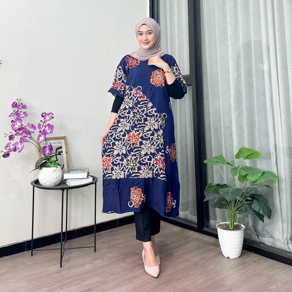 daster jumbo daster Maura jumbo batik daster jumbo lengan pendek daster daster kekinian