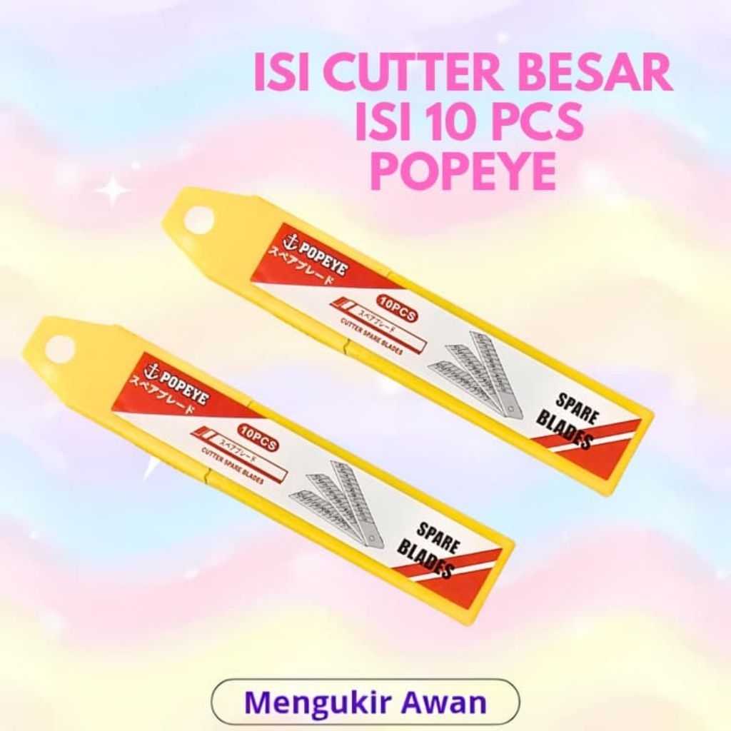 

HPP Refill/Isi Cutter Besar isi 10 pcs