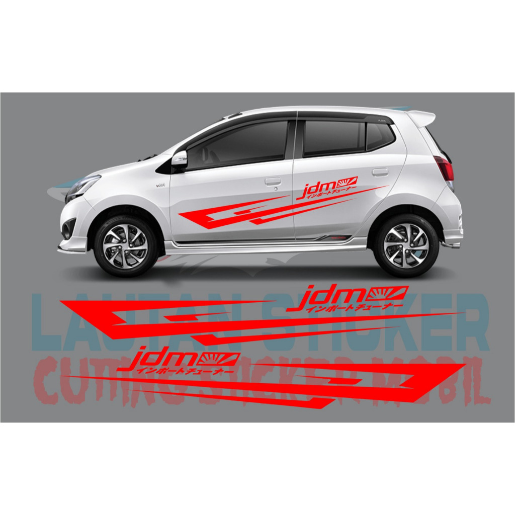 promo stiker mobil toyota agya cutting stiker lis bodi samping mobil ayla agya gr swift dll