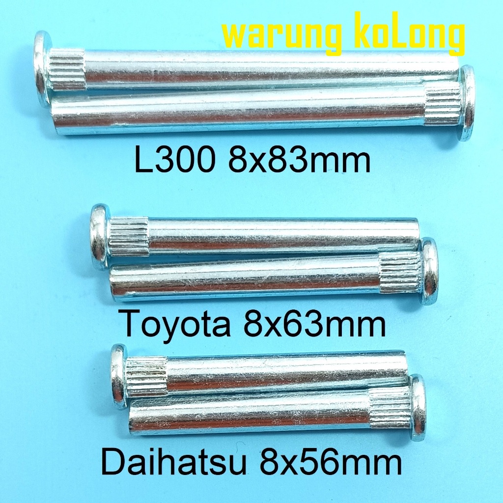 Pen Engsel Pintu mobil Zebra Espass Kijang Futura T120 L300 PS120 pin colt diesel bush 8mm 8 mm