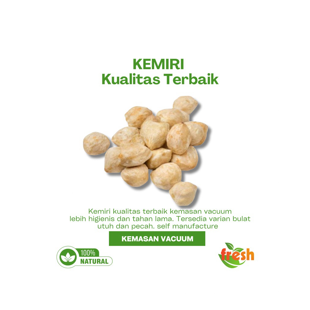 

Kemiri Kupas Asli Super 100% Natural dan Segar Kemiri Utuh Kualitas Ekspor Bahan Masak Alami