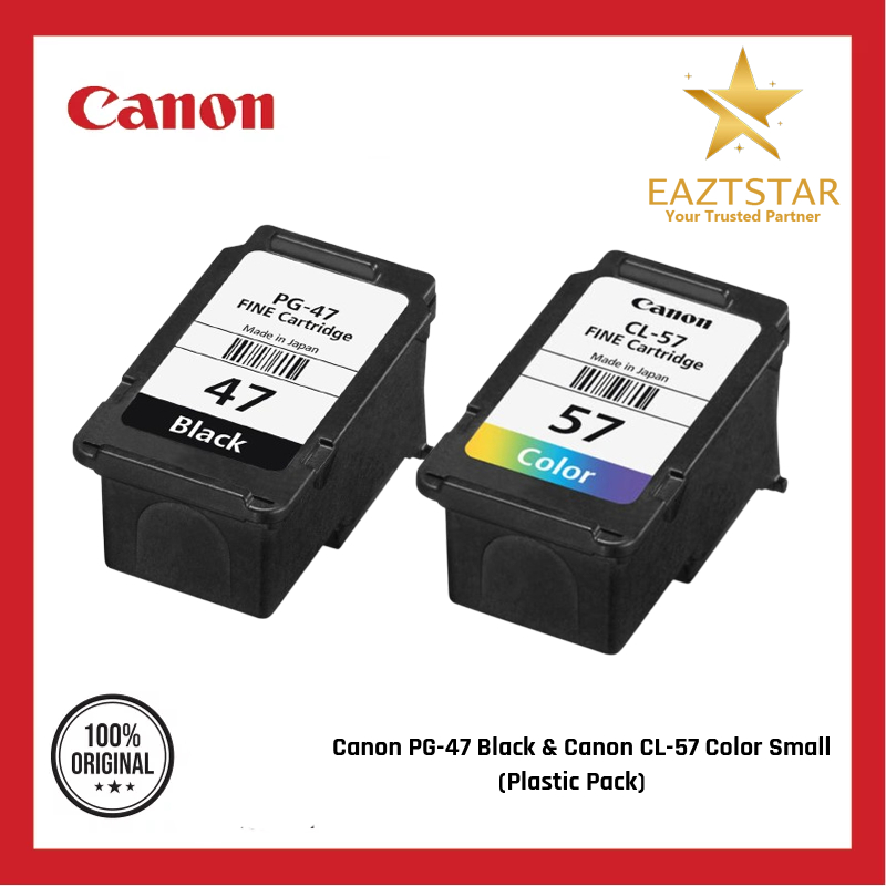 Tinta Printer CANON 1 Set PG-47 & CL-57 ORIGINAL