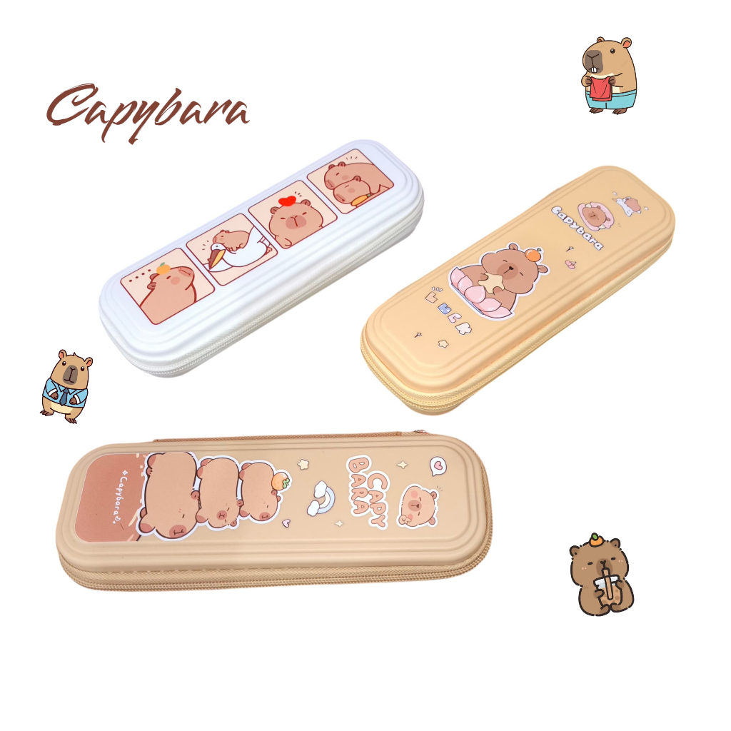 

Capybara Tempat Pensil Zipper 9116 Pencil Case 21 cm x 6 cm dengan Desain Unik dan Lucu