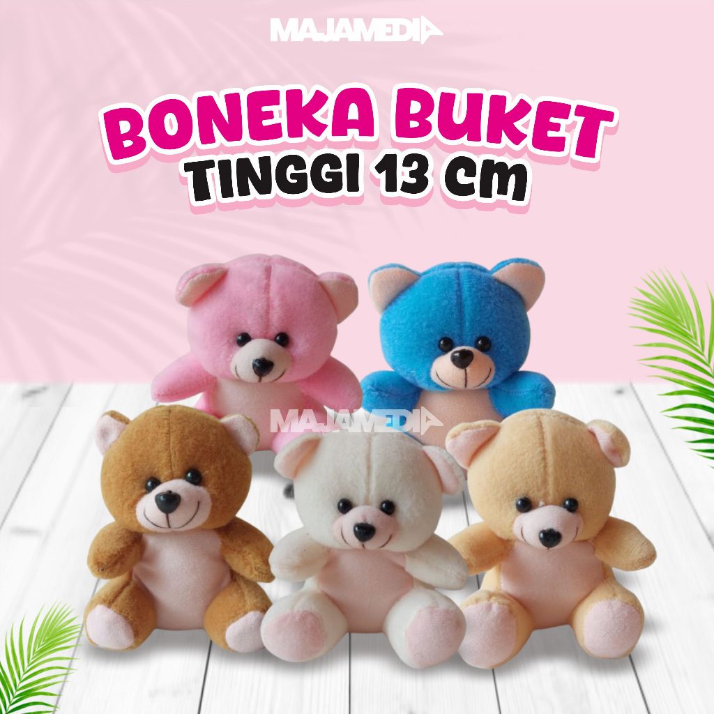 BONEKA BERUANG TEDDY BEAR MINI 13 CM