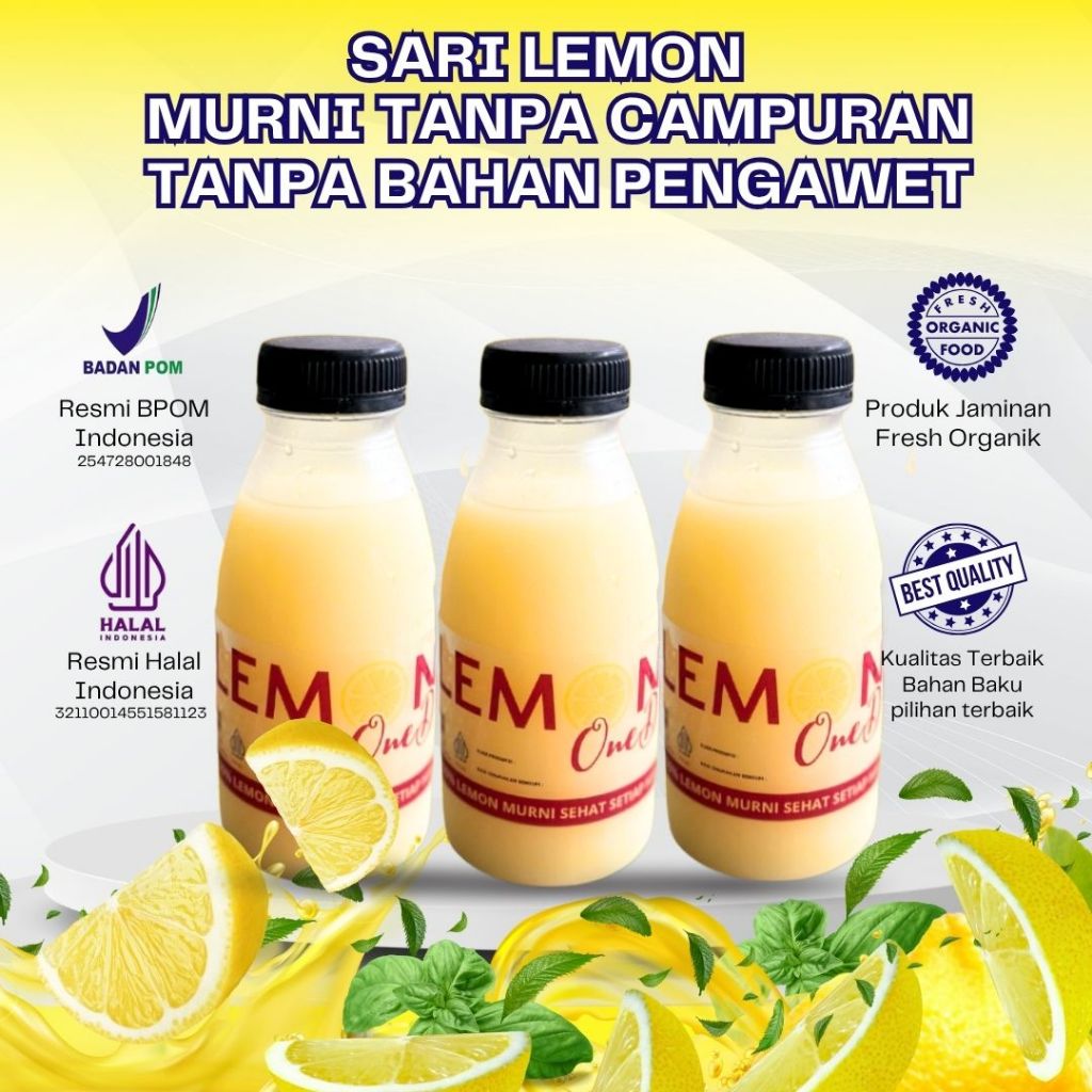 

PAKET 3 BOTOL 350ML ! LEMON LEGEND - Sari Lemon Lokal California Alami Untuk Detoks Dan Diet Sehat