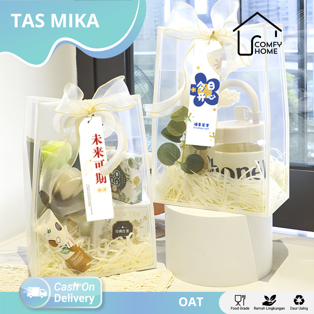 

Tas Mika PVC Transparan / Tas Mika Goodiebag Hampers Souvenir Ulang Tahun Transparant Bening / Tas Mika PVC Transparan / Tas Mika PVC Polos Goodiebag Hampers Souvenir Ulang Tahun Transparant Bening Murah / Tas mika bridesmaid OAT12