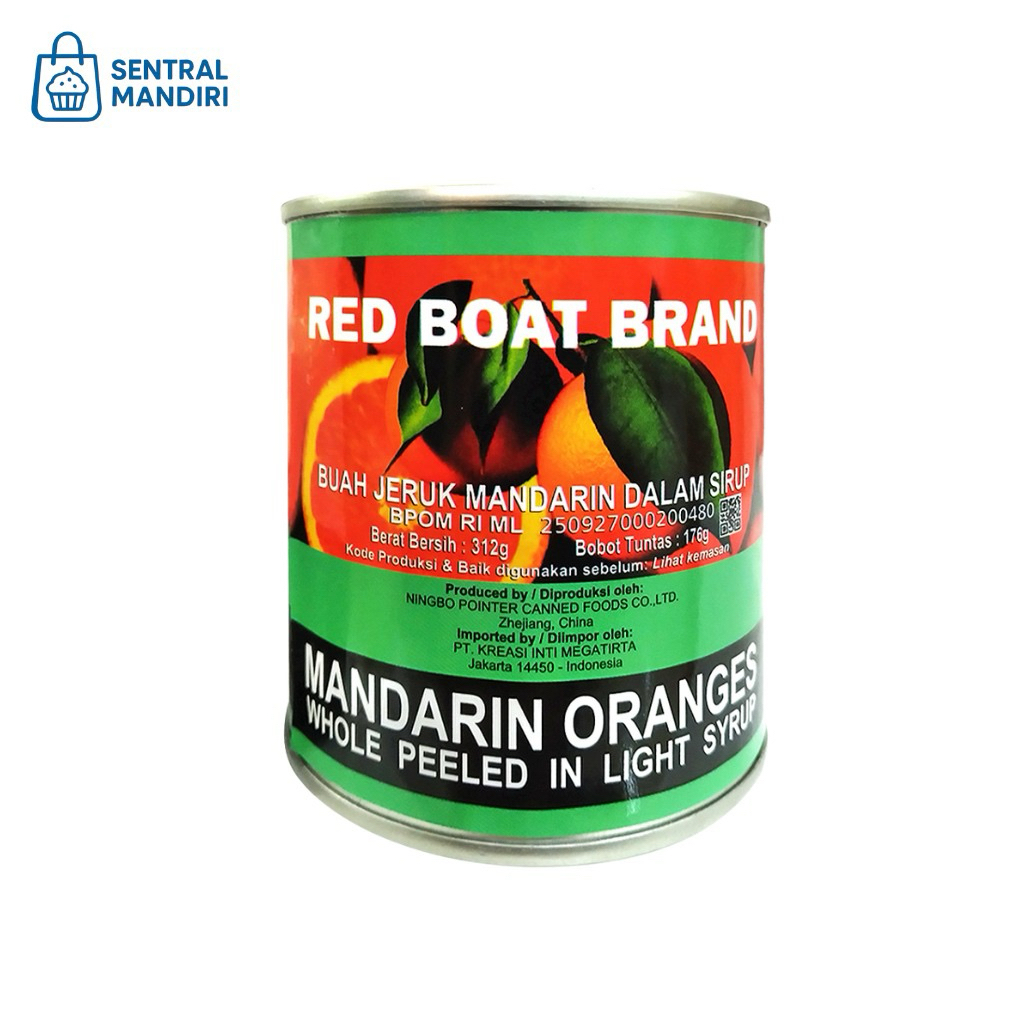 

Red Boat Brand Jeruk Mandarin, Mandarin Orange Kaleng 312gr