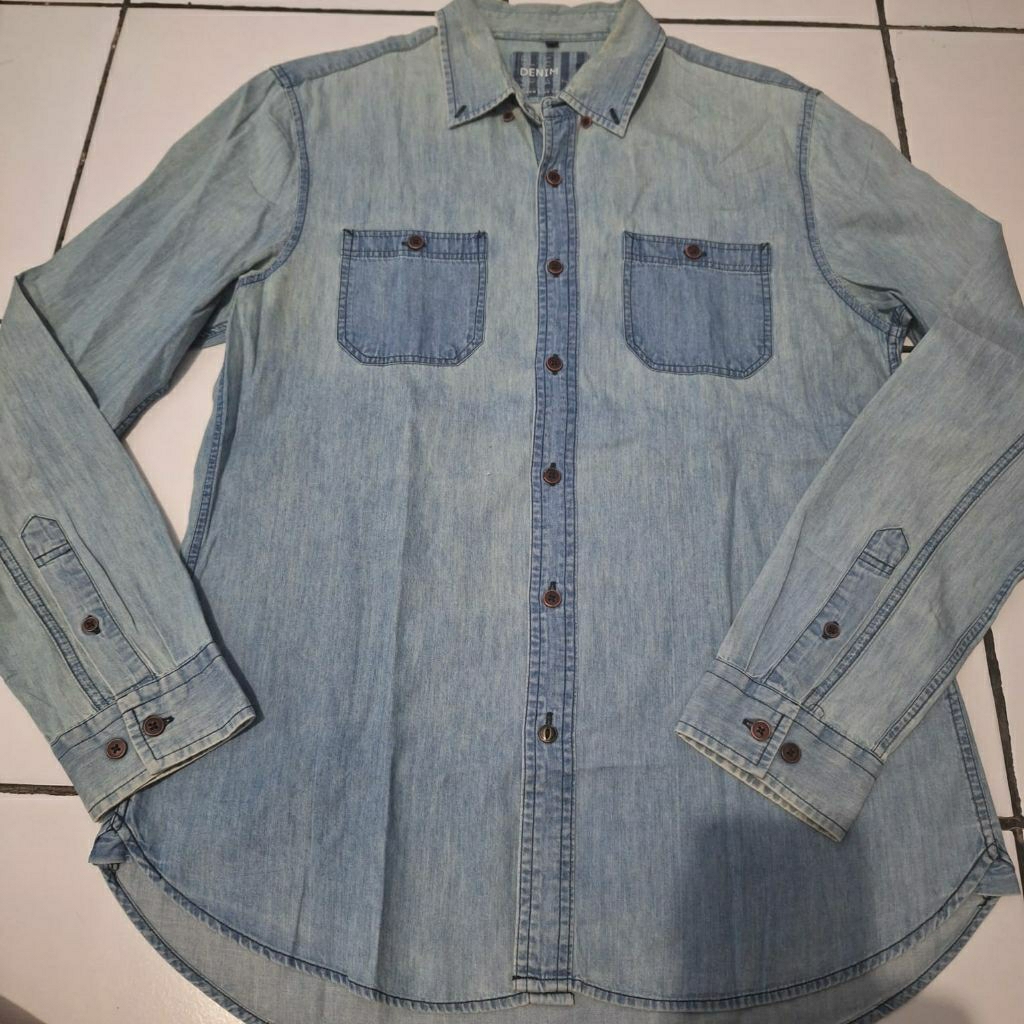 kemeja denim polham