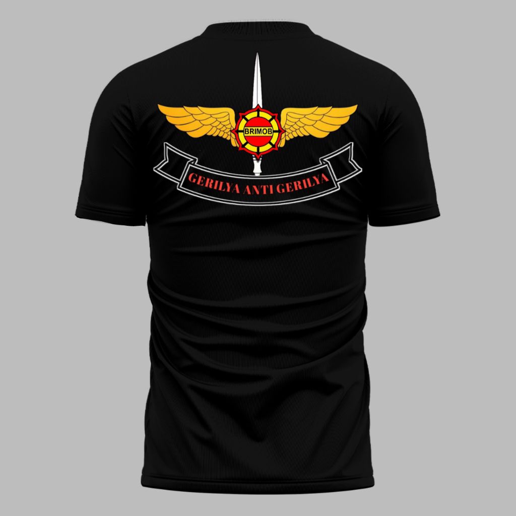 kaos brimob/jersey brimob/kaos dalam brimob/kaos polisi