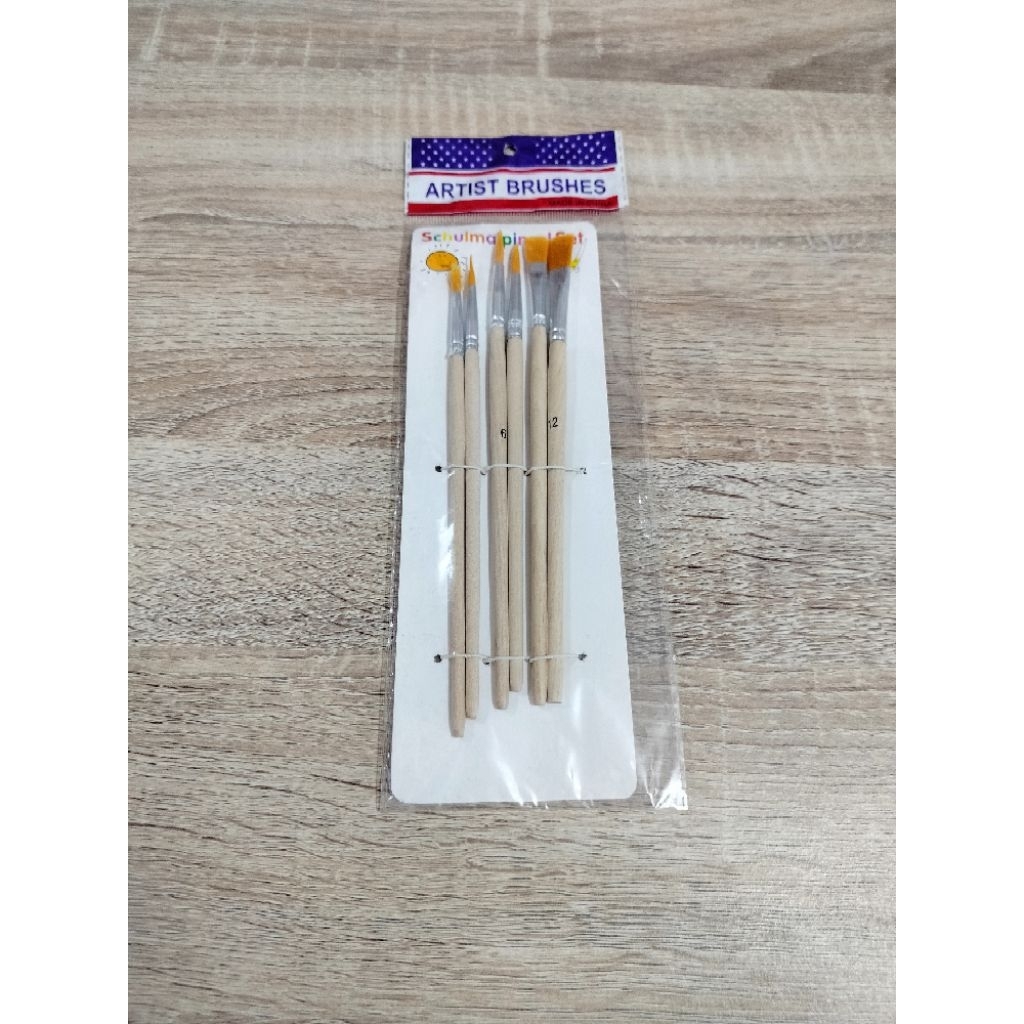

Kuas Lukis Set Schumalpinsel Isi 6pcs