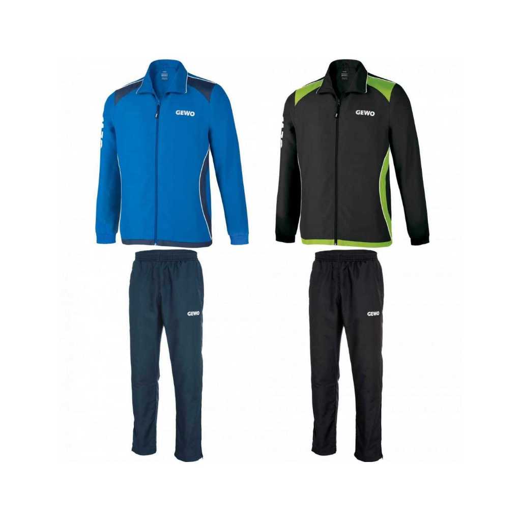 Jaket dan celana Training setel merk GEWO jenis Monto original import tenis meja ping pong