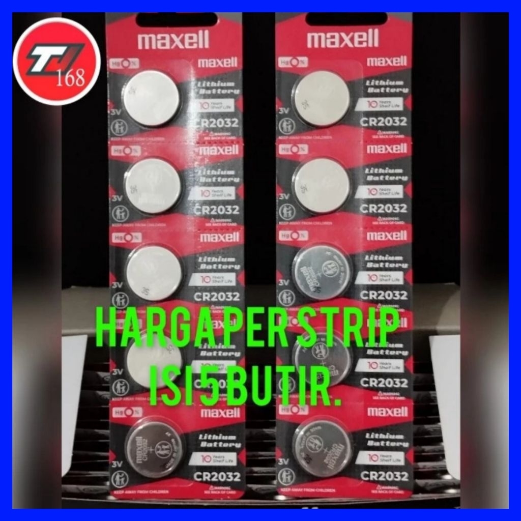 Battery Maxell Cr 2032 Lithium 3v Original Baterai Maxell Batere Cr 2032.