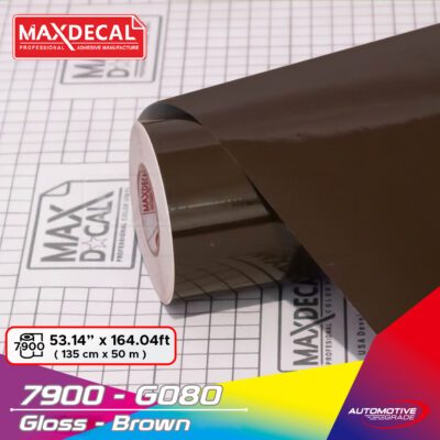 STICKER SKOTLET MAXDECAL 7900-G080 GLOSS BROWN 135 CM X 100 CM