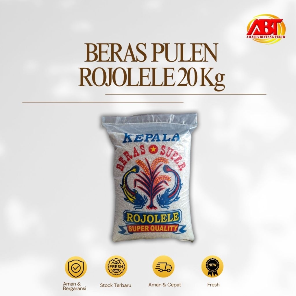 

ABT - Beras Pulen Rojolele 20 Kg Enak,Bersih dan Putih (FRESH-AMAN-BERGARANSI)