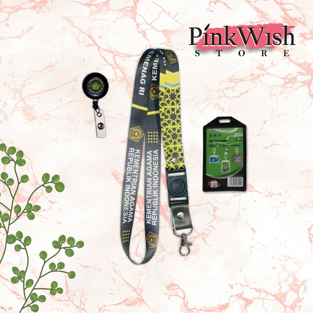 

Lanyard KEMENAG HIJAU / Tali idcard KEMENAG HIJAU [Ready stock] Termurah siap kirim