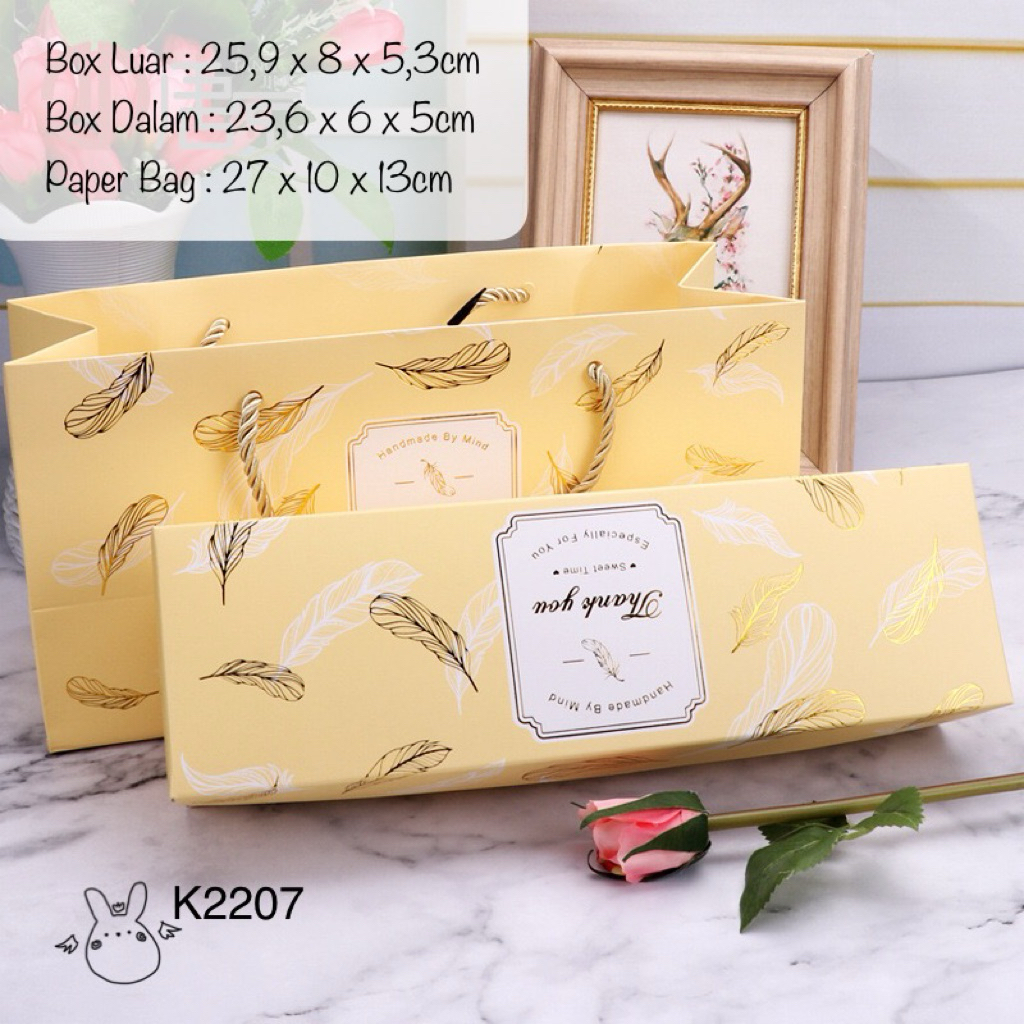 

(5pcs) K2207 Paket Kotak & Tas Cantik Kue Mooncake, Cookies, Nastar K22