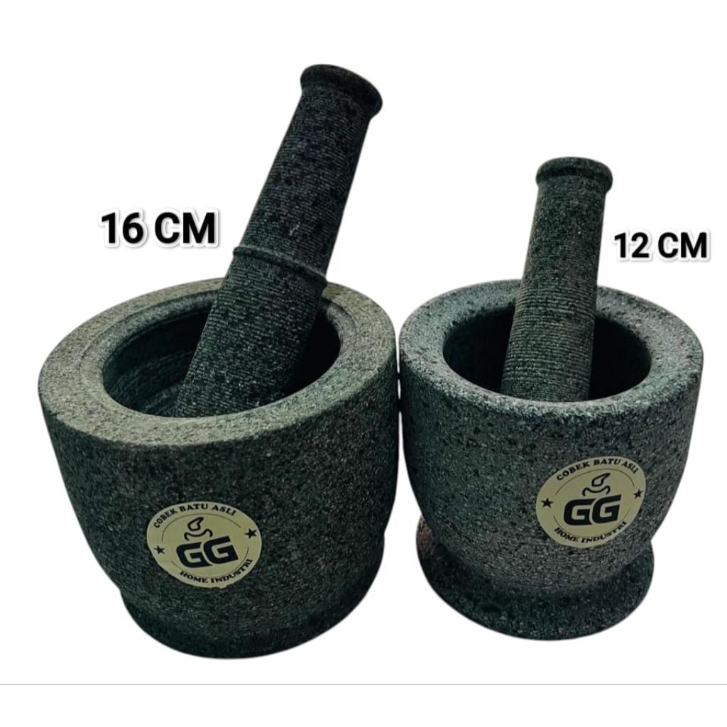 Lumpang Alu Batu Asli 12 & 16 CM Murah