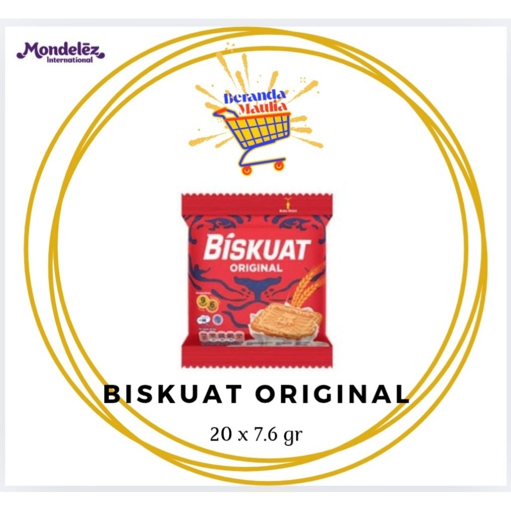 

Biskuat Original / coklat renceng 7.6gr isi 20 bungkus/pack