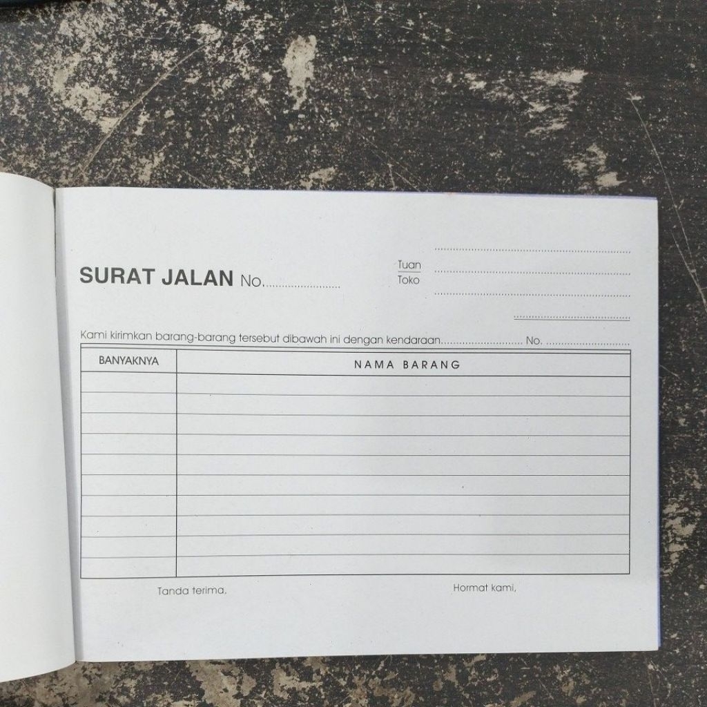 

MilL Buku Surat Jalan NCR Rangkap 4