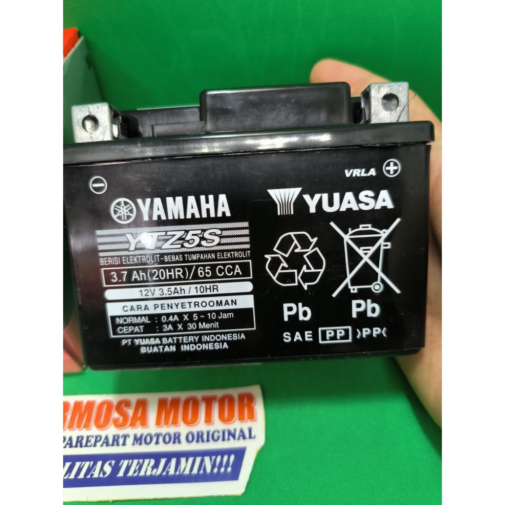 Aki Kering YAMAHA YUASA 3C1 Karisma Supra X125 Spin Beat Vario Revo Absolute Vixion ORIGINAL KELUARA
