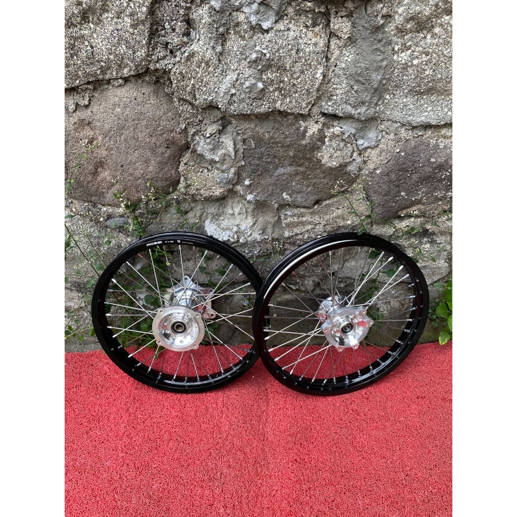 Rakitan Velg Semi Cacing CRF 160 Rata Ring 17 Tanpa Ban