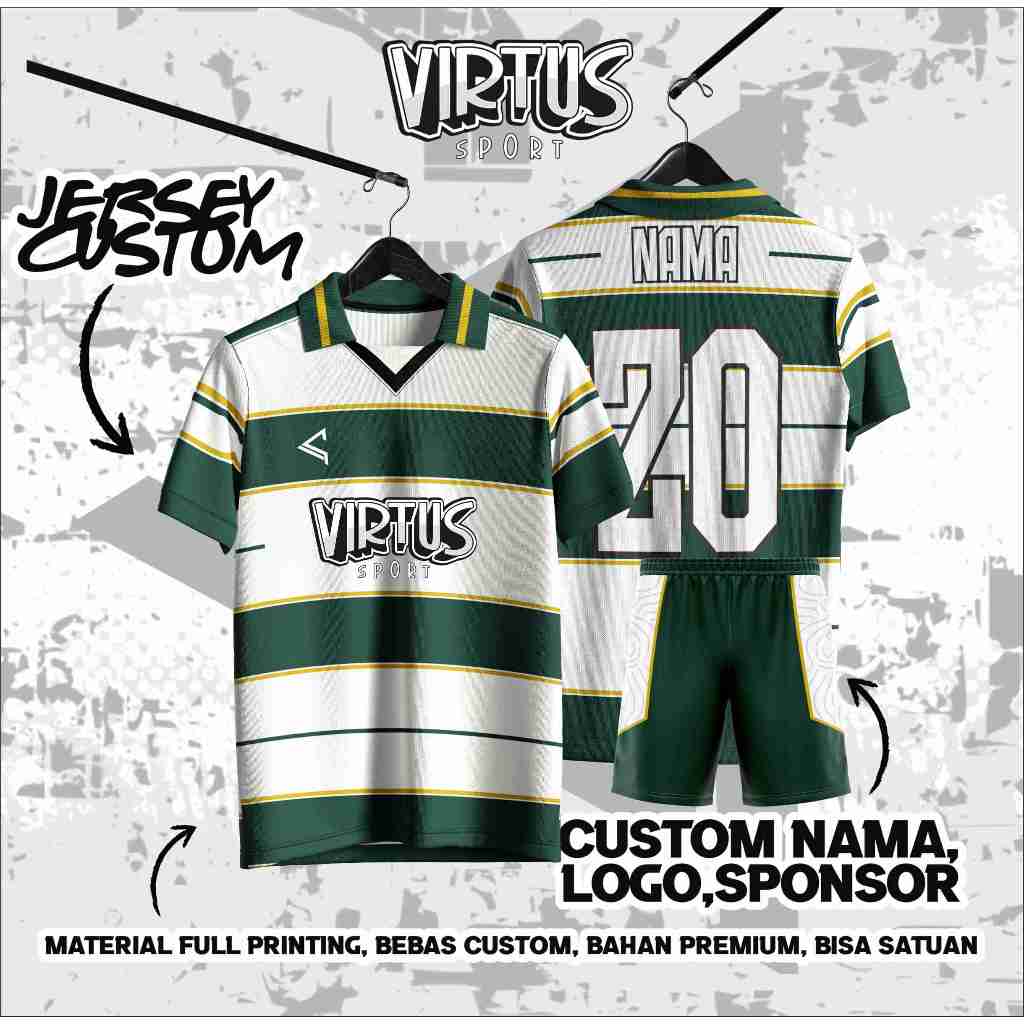 Virtus Jersey Sepak Bola | Jersey Futsal | Jersey Voli Custom Free Nama Set