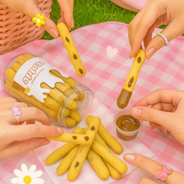 

Mini Baguette Cookies - Snack Mini Chocolate Chip Cookies / Kukis / Kue Kering / Hampers / Souvenir