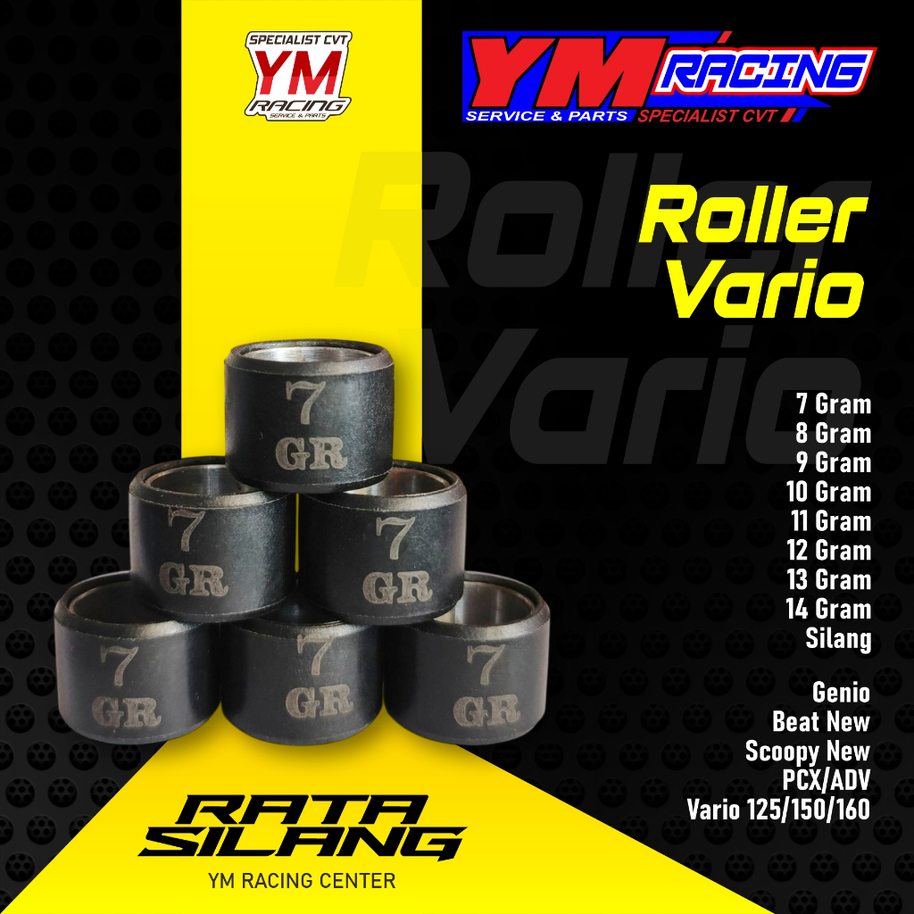 ROLLER VARIO 125 KZR 7 8 9 10 11 12 13 14 GRAM | Roler Honda BEAT NEW DELUXE 2020 2021 2022 / Roller