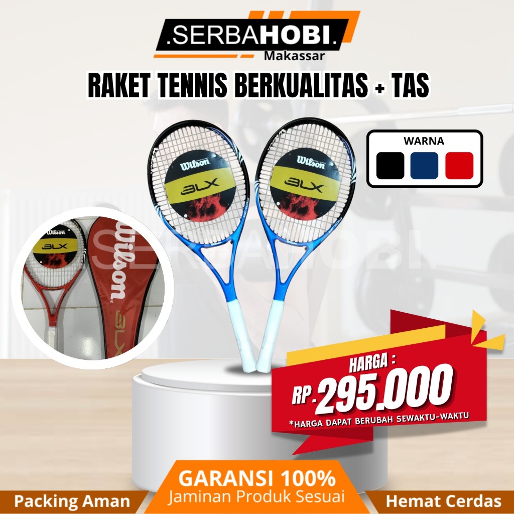 Raket Tennis Kekinian berkualitas / Raket Tennis termurah siap pakai / Raket tennis + tas Raket