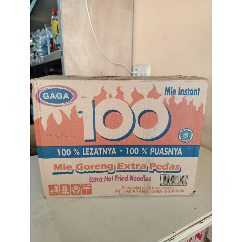 

Mie Instant 100 Mie Goreng Extra Pedas (1 Dus isi 40 Pcs