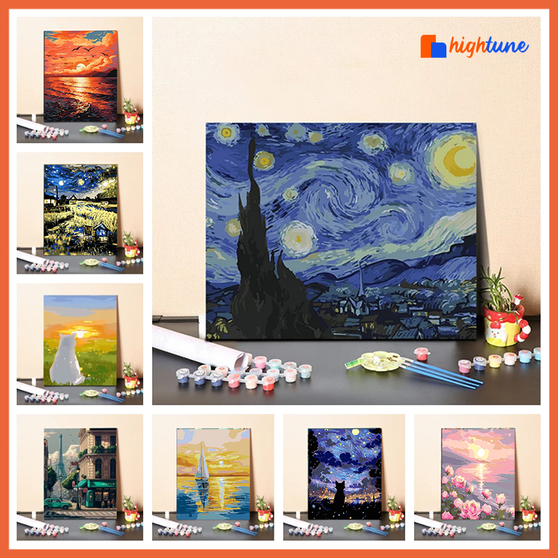 

Hightune Paint By Number 30x40 Painting Kit Canvas Paint Kit Digital Aesthetic Kanvas Lukis