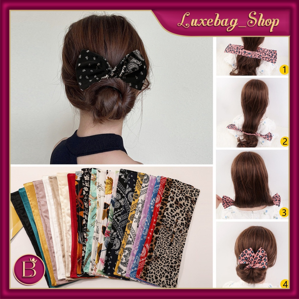 LB - Magic Hair Bun Varian Motif / Donat Sanggul Cepol - Gulungan Rambut Hairdini A066