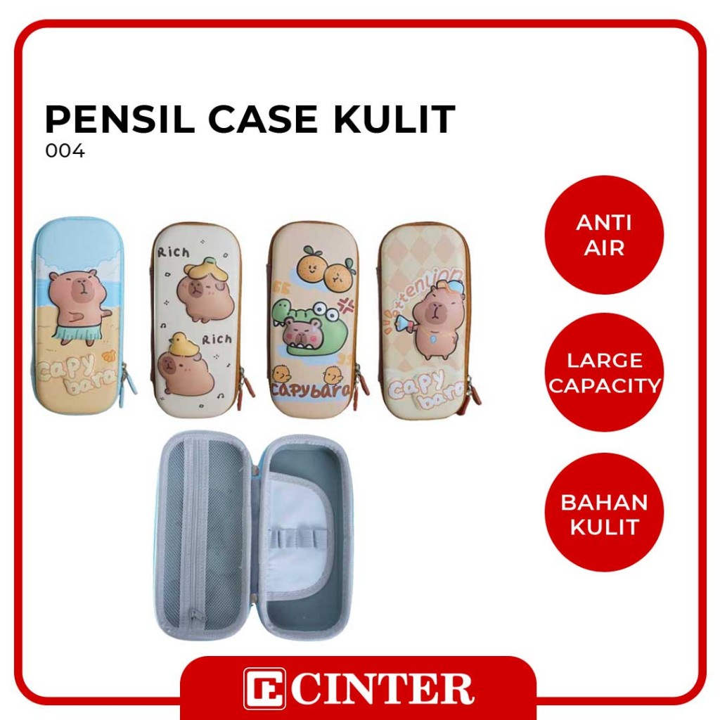 

KOTAK PENSIL / TEMPAT PENSIL / PENCIL CASE HARDCASE 004 CAPYBARA SLETING GAMBAR TIMBUL