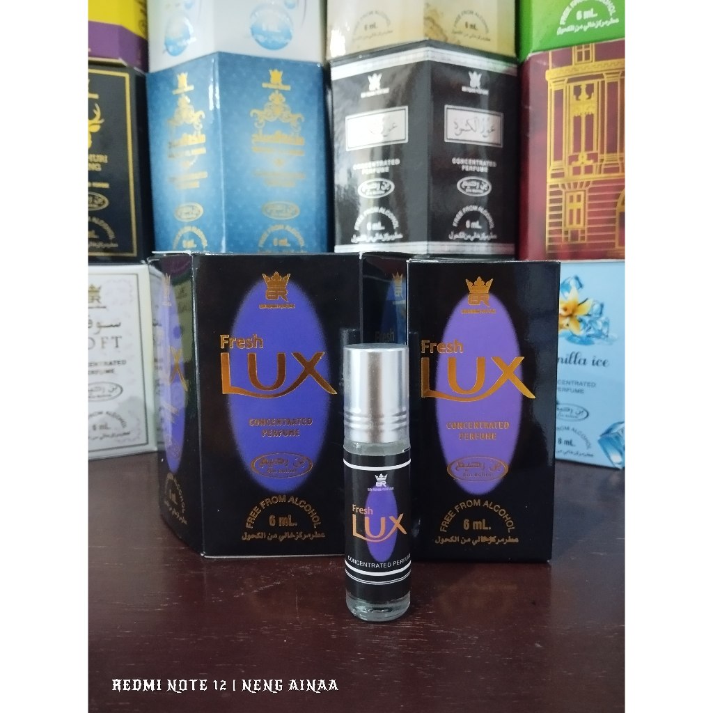 Parfum LUX / FRESH LUX Roll On 6ml By : Bin Rohim / LUX - FRESH LUX Non Alkohol TAHAN LAMA SEHARIAN