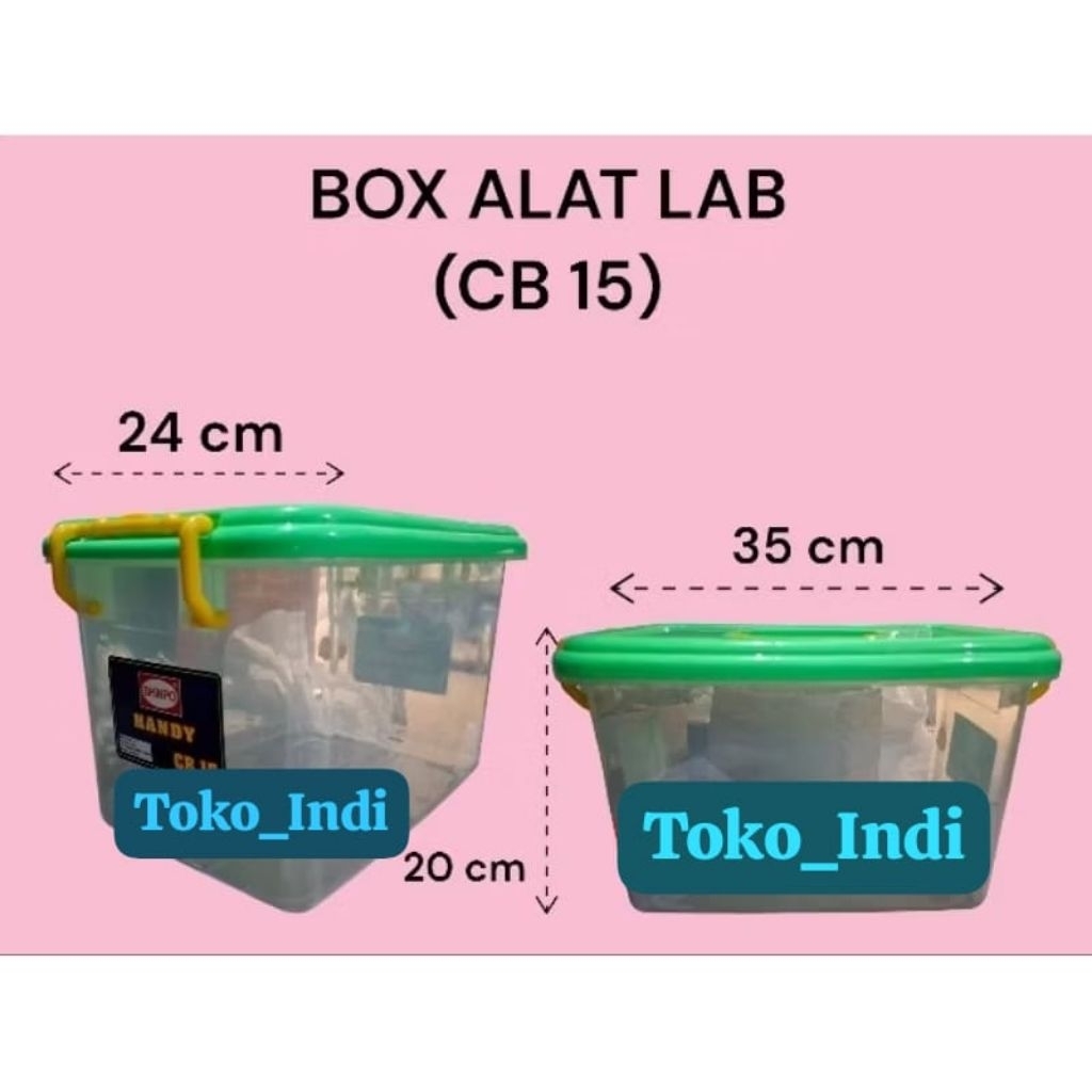 Kotak Alat Praktikum Farmasi CB 15/Kotak Alat Lab/Box Alat Lab