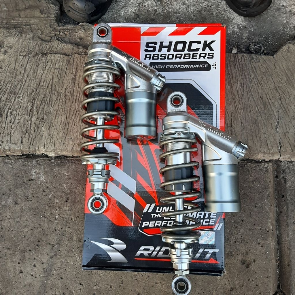 SHOCK RIDE IT GP 277 / RDC DOUBLE CLIK UK 280 , 320 , 340 , WARNA TITANIUM RED , TITANIUM GREY , GOL