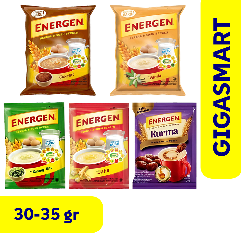 

Energen Sereal dan Susu Semua Varian 1pcs, 30-35gr
