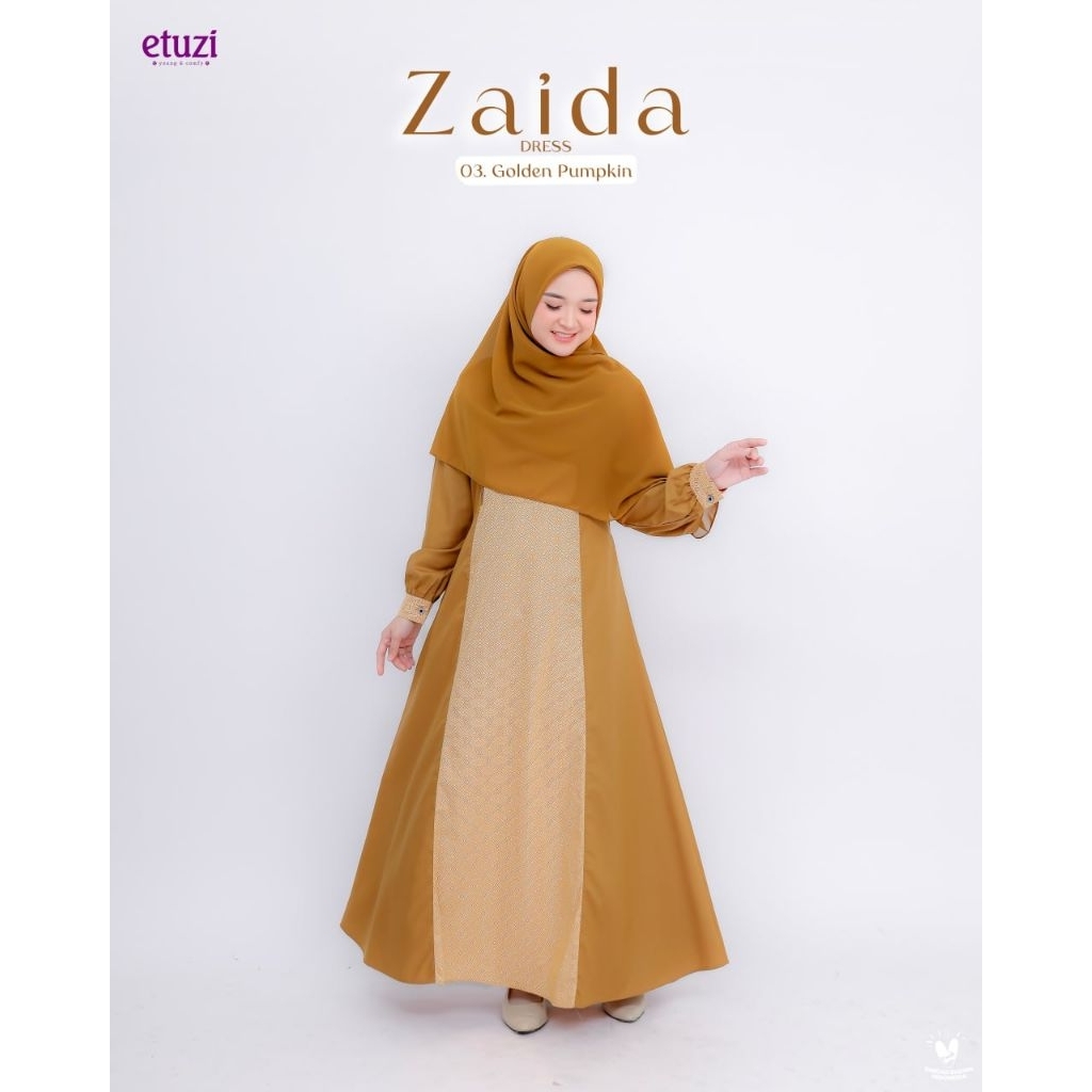 Gamis Toyobo Mix Katun Jepang Zaida Dress By Attin Hijab