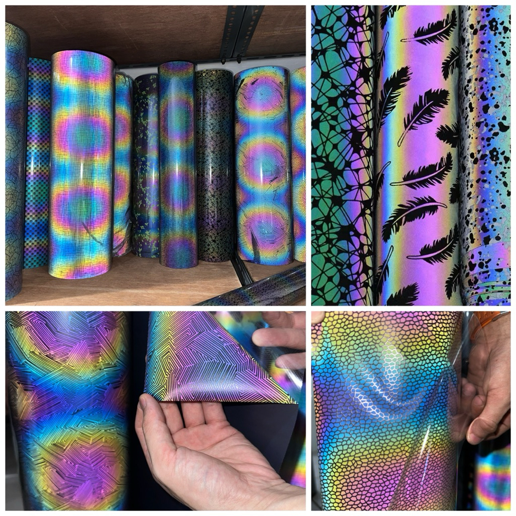 (Khusus Rollan )Polyflex Reflective Termurah Berkualitas - Polyflex Reflective Bermotif Rainbow Leba