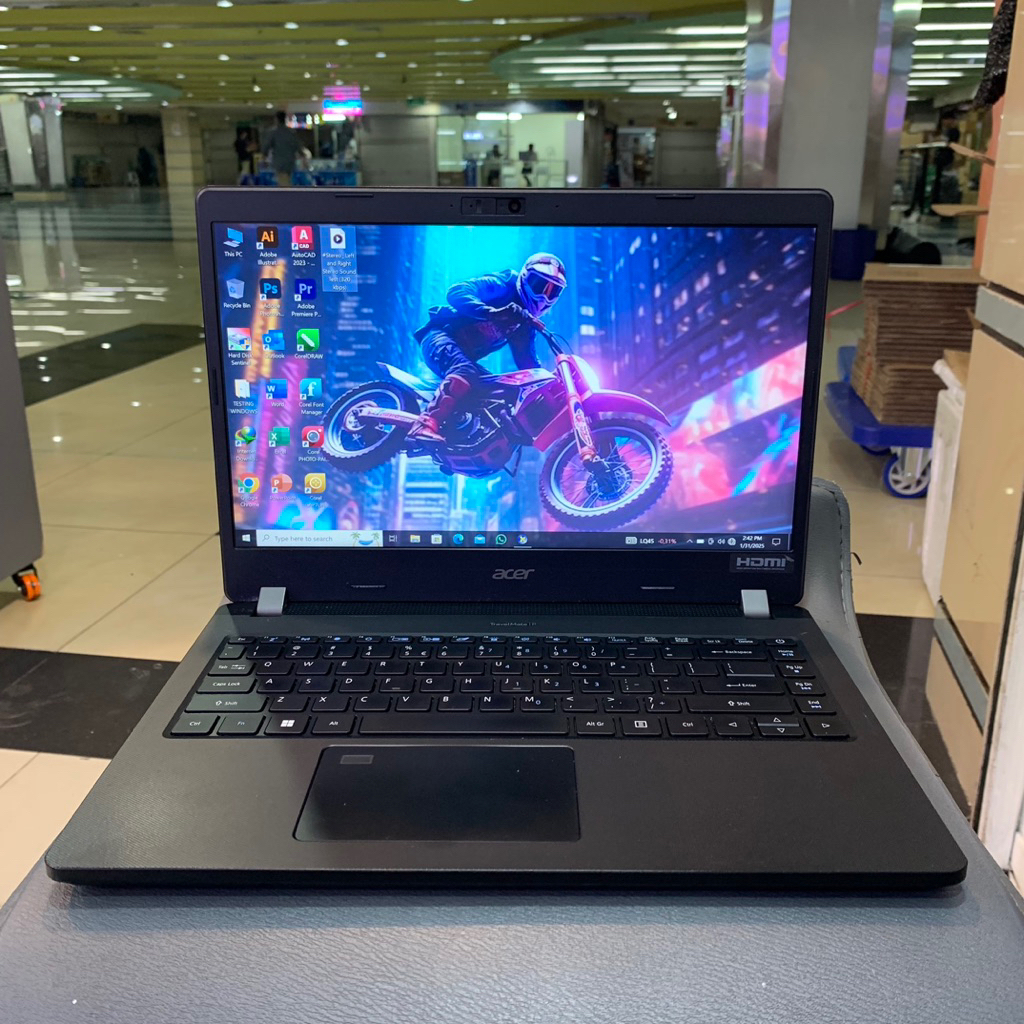 Laptop Acer Travelmate P214-52 core i5 Gen 10 || RAM 8gb SSD 256gb