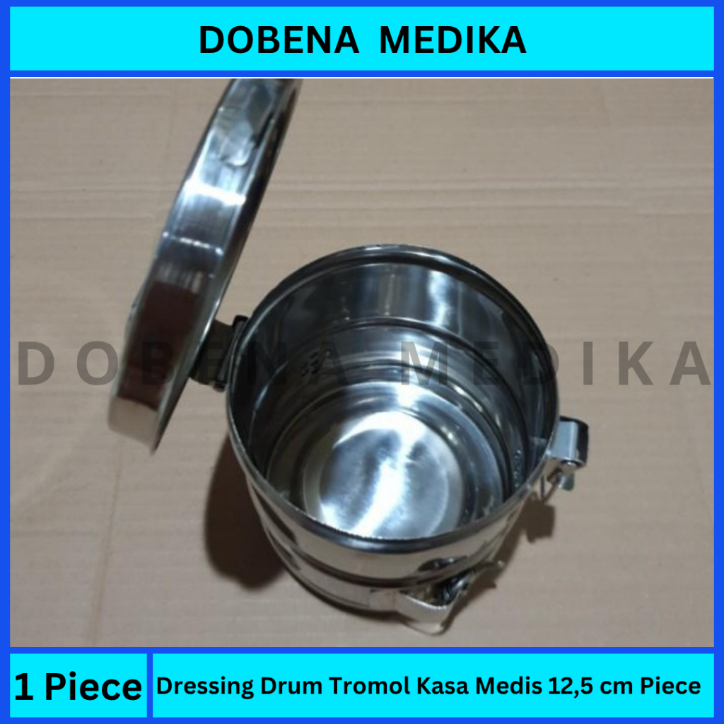 Marwa Dressing Drum Tromol Kasa Medis 12,5 cm (5 x 5 inch)