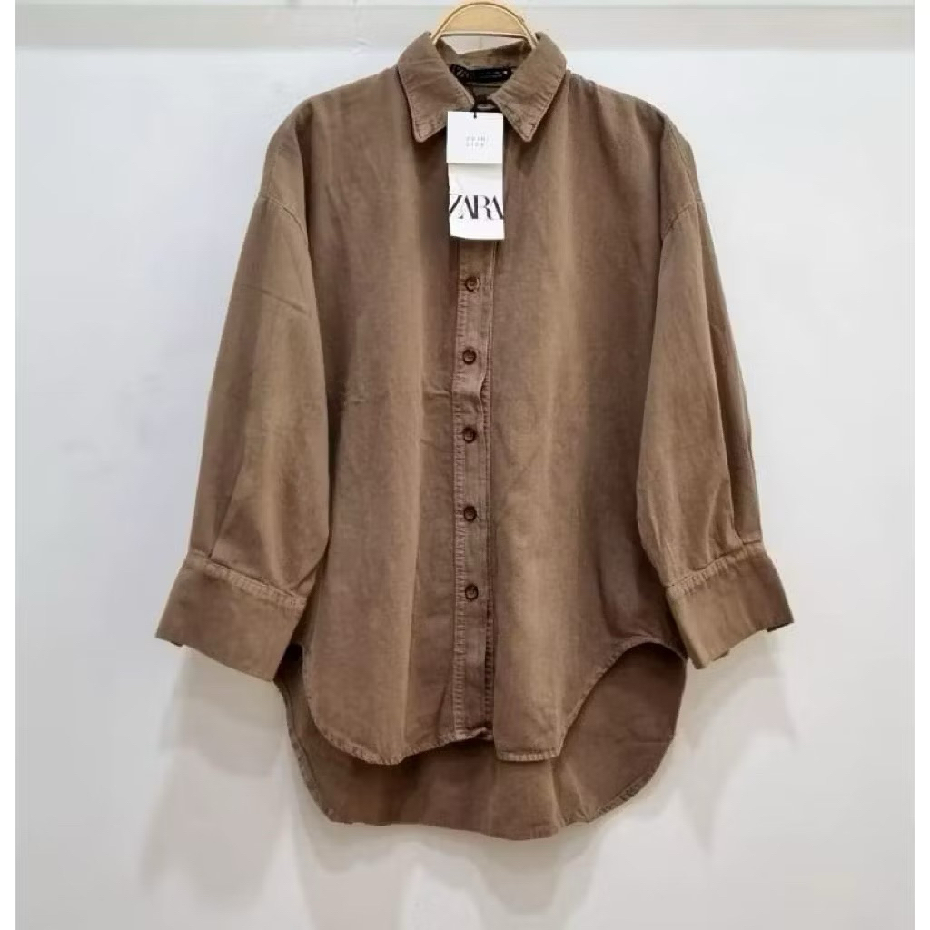 KEMEJA JEANS ZARA PREMIUM POLOS