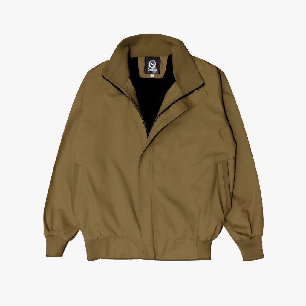 Jaket Collar Original Light Brown Waterproof