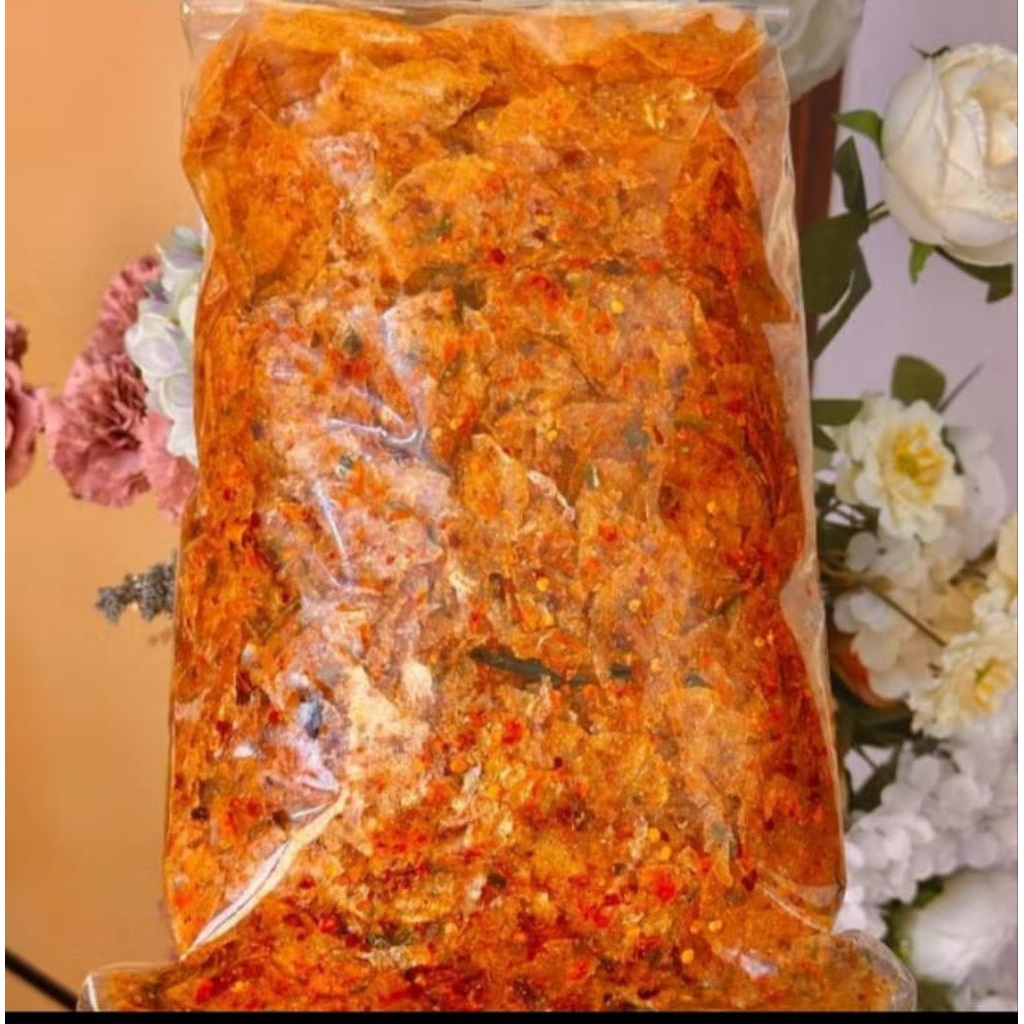 

KRIPCA 500 GRAM/KRIPIK KACA PEDAS GURIH 500 GRAM