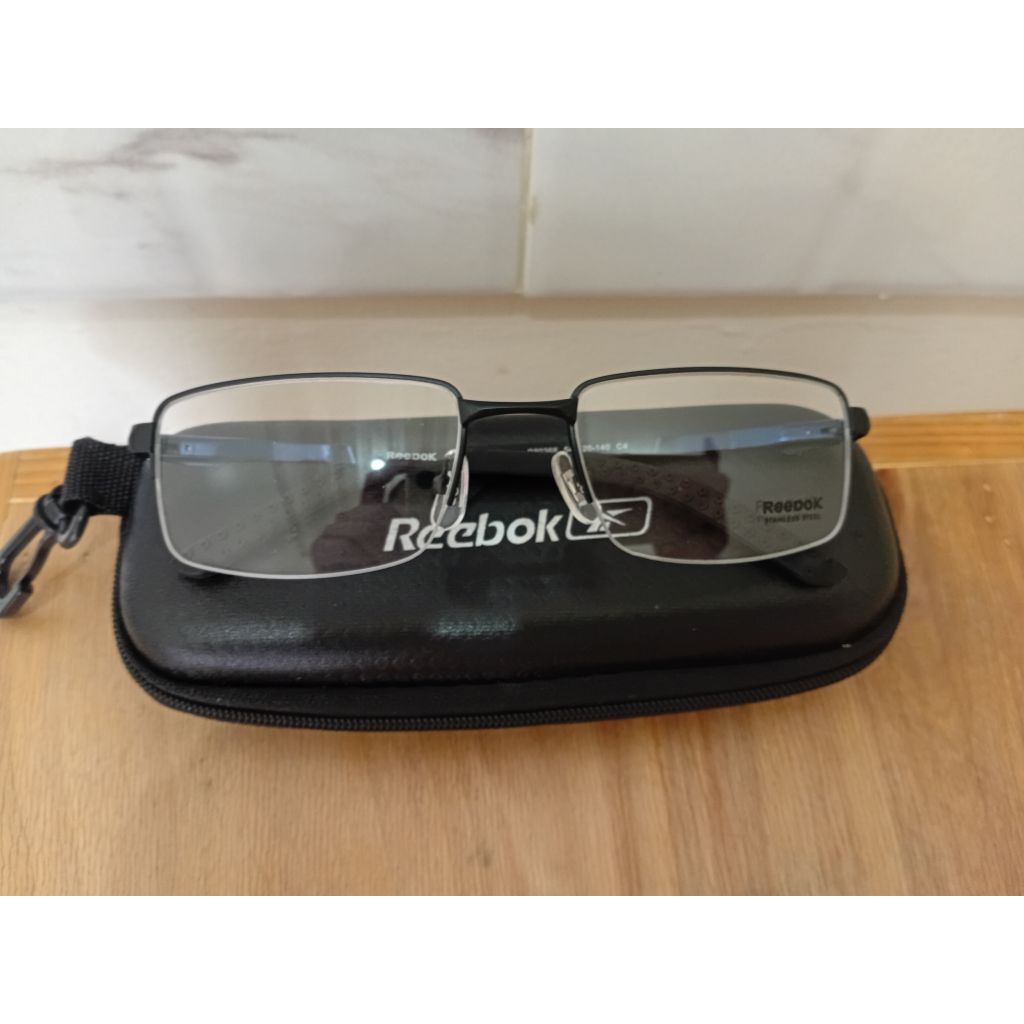 Frame kacamata sporty stainless steel bluecromic photocromic bluray minus plus silinder