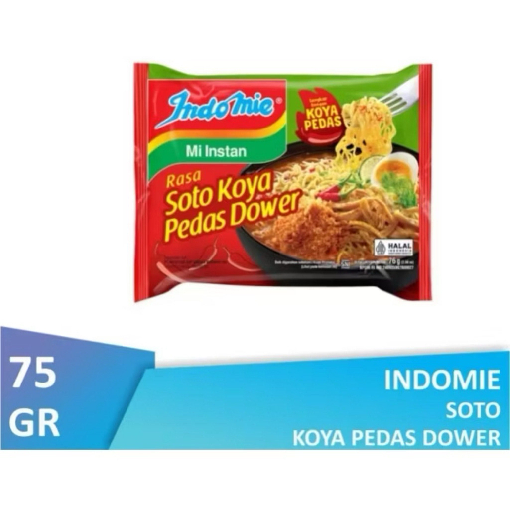 

Indomie Soto Koya Pedas Dower 75gr