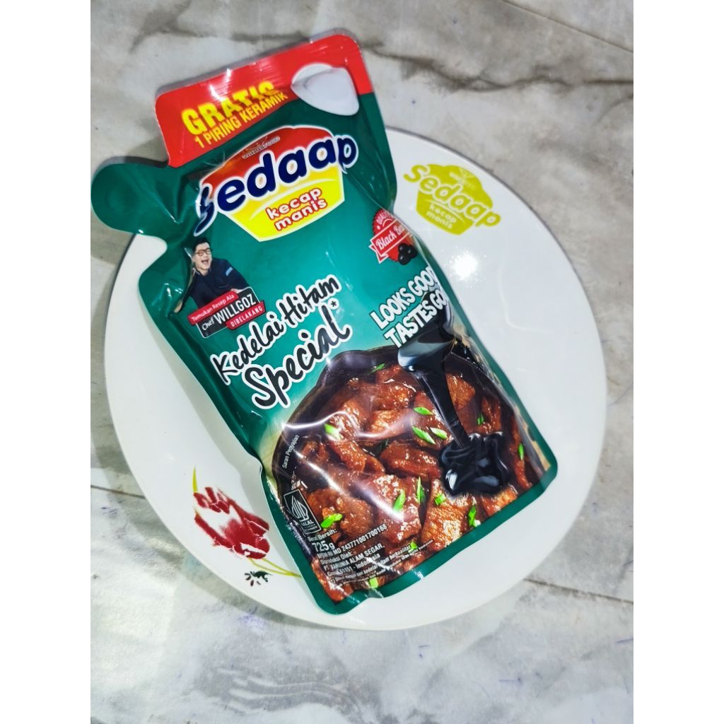 

[FREE PIRIHG] KECAP SEDAAP KEDELAI HITAM SPECIAL 725GR / KECAP MANIS SEDAAP KEDELAI HITAM SPECIAL 725GR GRATIS PIRING CANTIK