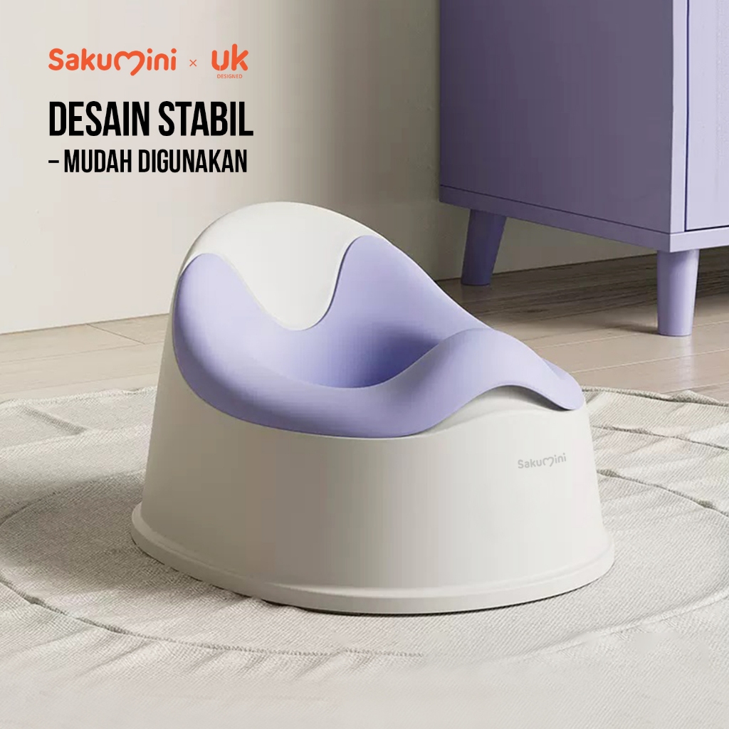 Sakumini Simple Potty Training Portable Closet Duduk Anak Pispot Toilet