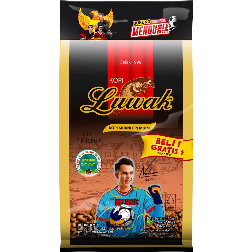 

Kopi Luwak Murni Black Coffee 110gr x 2pcs